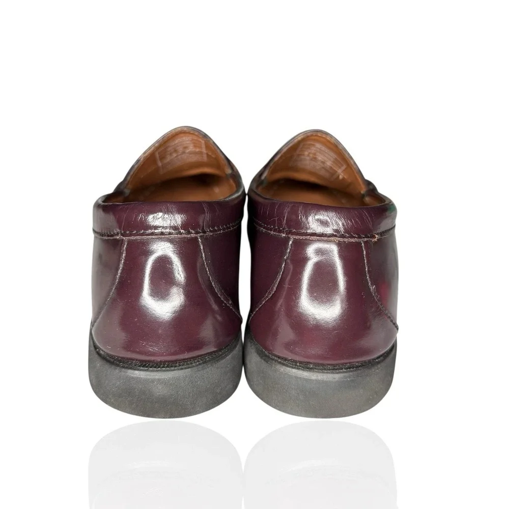 Sebago Classic Penny Loafers Burgundy‎ Leather Handsewn Men's Size 9